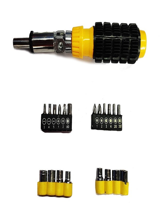 Shopper52 Multipurpose Screwdriver Socket Set Tool Kit Combination Magnetic Wrench for Home, Office, Car, Bike - 36PCTK - Image 2